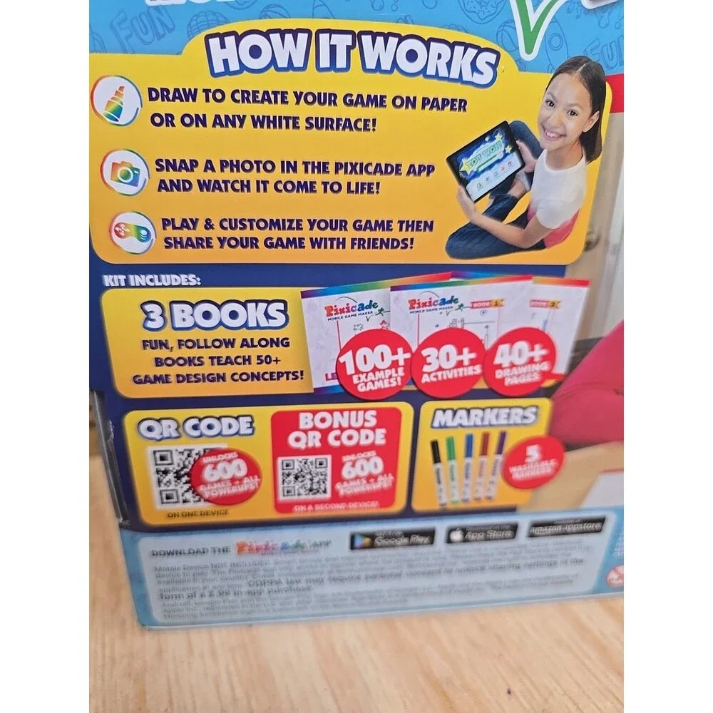 NEW, SEALED Pixicade Plus Mobile Game Maker. Create Unlimited games!